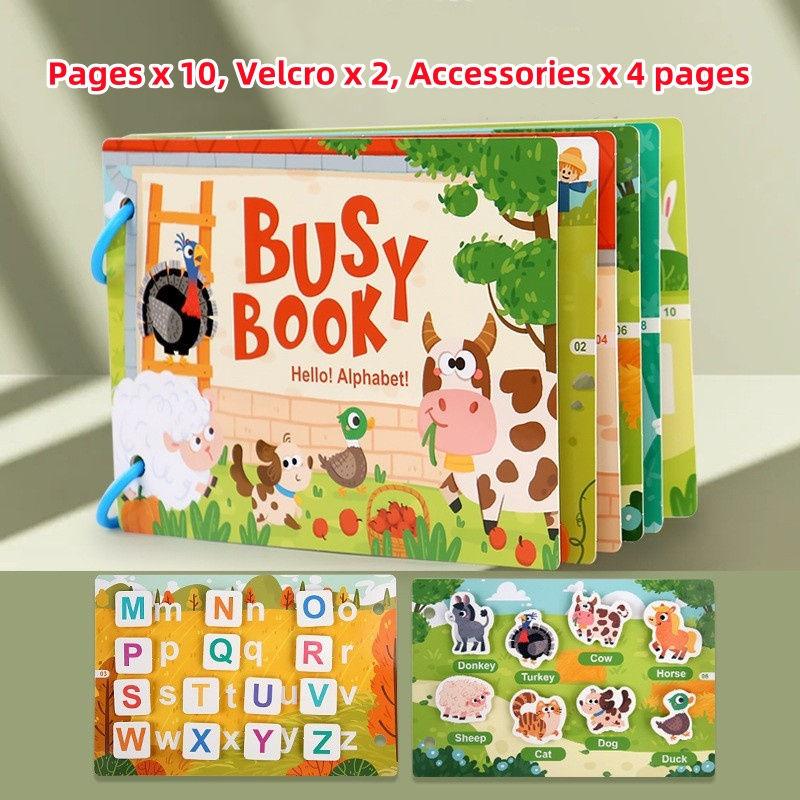 Educational Learning Toys for Kids Toddlers Age 3-6 Years Old Boys Girls Gifts Busy Book GZW
