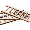 3Pcs Mini Wood Ladder Figurines Craft Garden Gift Diy Ornament Garden Decoration
