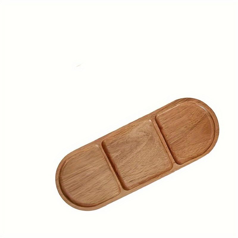 Wooden tray Dim sum tray tea tray stove cooking household wooden tableware rectangular cake wooden plate