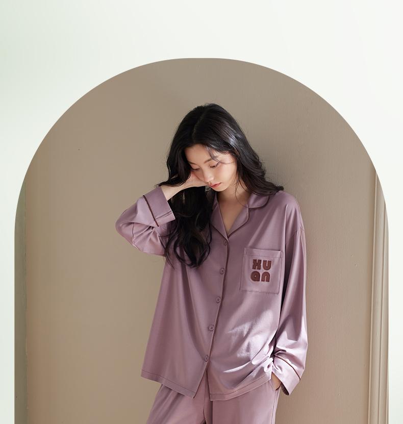 Xuan Liang Couple Pajamas - Women's Autumn/Winter Modal Cotton Long Sleeve Casual Set
