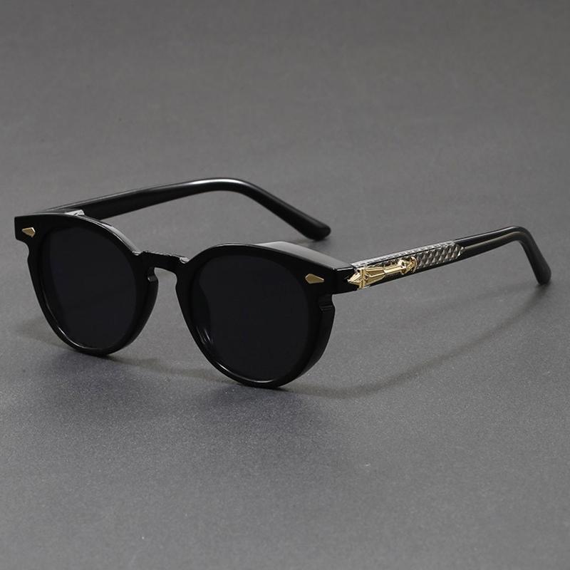 

2026 Fashion Brand Luxury Designer Sunglasses Men Women Vintage Trendy Steampunk Shades Glasses Elegant Travel Party Sunglasses