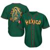 Men's Casual Short Sleeve T-Shirt with Mexico Letter Print for Everyday Wear