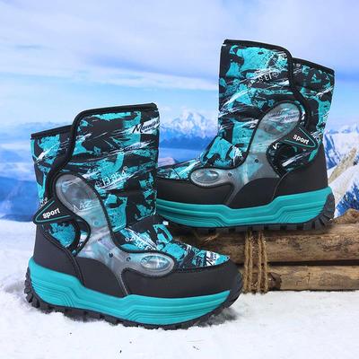 Kids' Winter Snow Boots - Warm, Velvet-Lined for Boys, Sizes for Middle and Big Children