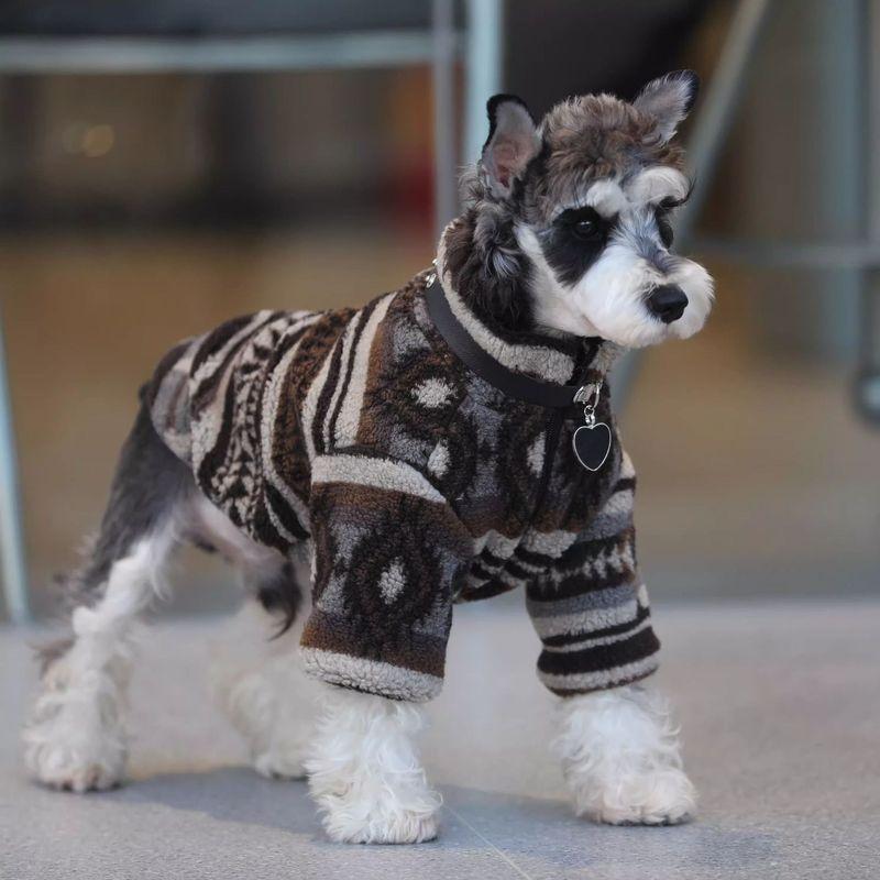 Pet dog two feet, autumn and winter warm cotton clothes
