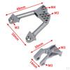 Metal Adjustable Front Rear Shock Towers Hoops Mount for SCX10 II Chassis 90046 90047 Upgrade