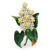 Emaille Lila Blumen Broschen Schönheit Frühling 4-farbige Nelkenblume Party Büro Broschen Pins Geschenke.