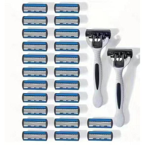 Men's Cross-border 6-Layer Manual Shaver for Smooth ShavingMakeup