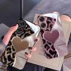 Leopard print love applies to Apple 17Air mobile phone case iphone15 cute 16promax couple 14 glass 13