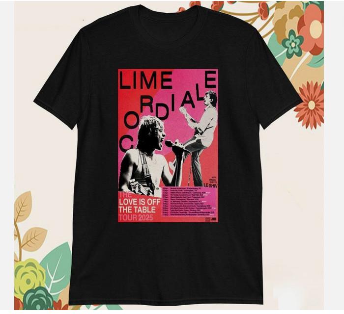 Lime Cordiale The Love Is Off Table Tour 2025 T-shirts