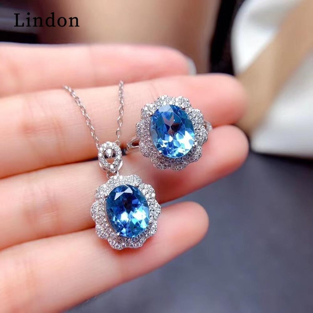

Lindon Женщины Медный Сплав 5А Циркон Кольца Ожерелье Подвеска Набор Свадебный Подарок
