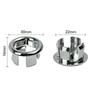 1pc Sink Round Ring Overflow Spare Cover Spilled Water Ring Plastic Chrome Trim Bathroom Supplies Ceramic Basin