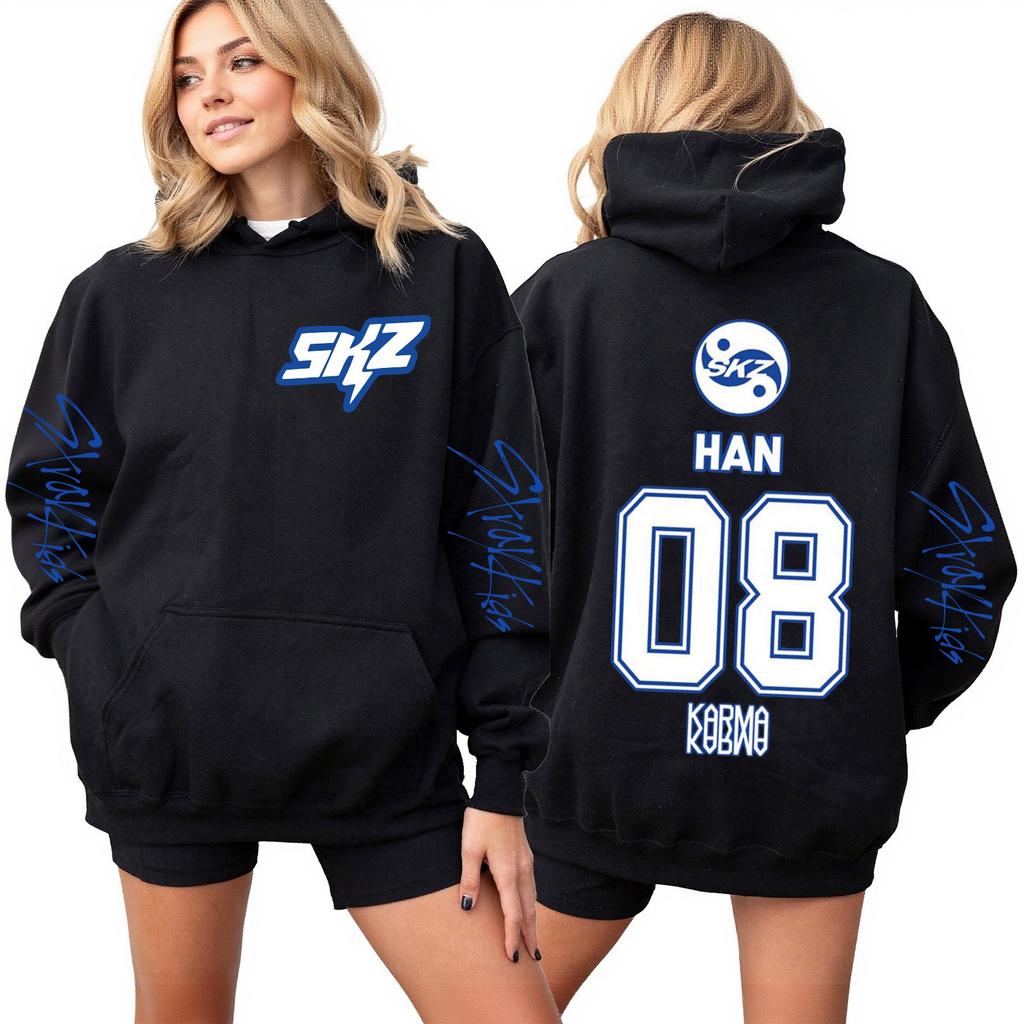 Roupa Casual Feminina da Moda Fato de Treino Top de Manga Comprida Moletom com Capuz Estampado