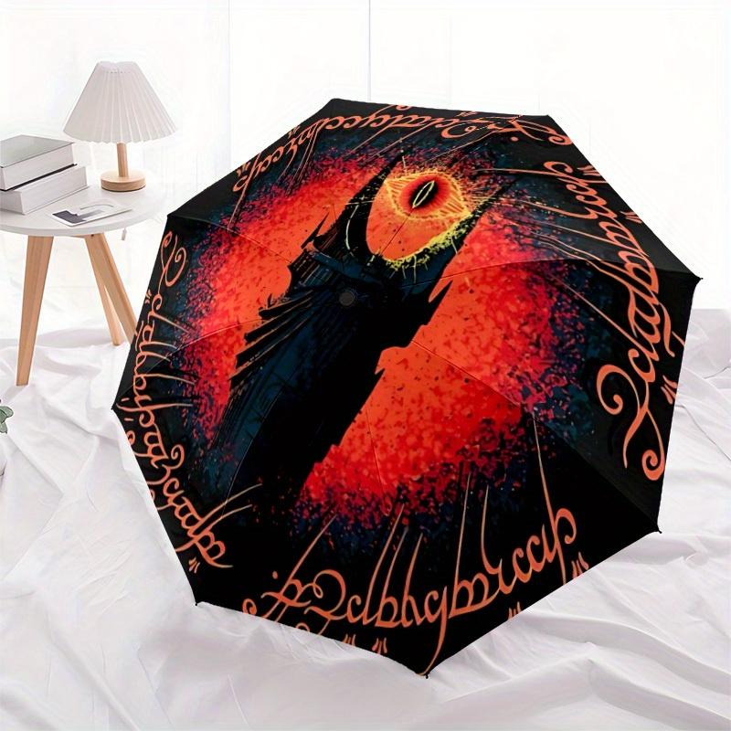 The Lord of the Rings Automatic Folding Umbrella, Self-Opening/ Closing, Durable Windproof Travel Umbrella for Outdoor Adventures A0826088