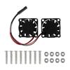 Mini Cooling Fan with Screws for Raspberry Pi/Orange Pi, 5V/3V, 30x30x7mm