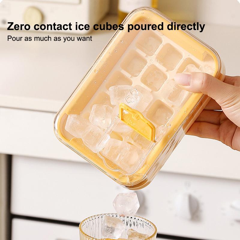 Ice Tray Mold Household Whiskey Reusable Ice Cubes Press For Quick Ice Release Ice-Making Storage Box Freezing Ice Cubes