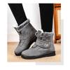 Women's High-Top Thermal Snow Boots with Velcro Fastening Fleece-Lined Women's Boots Casual Women's Shoes Autumn Style