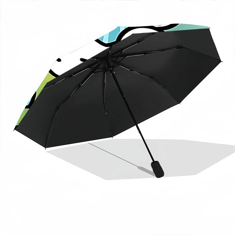 1pc Pochacco Automatic Folding Umbrella - Portable 3-Fold Design with 8-Bone Iron Frame, Perfect for Outdoor Use, Festive Gifts, Travel, Daily Use, Su