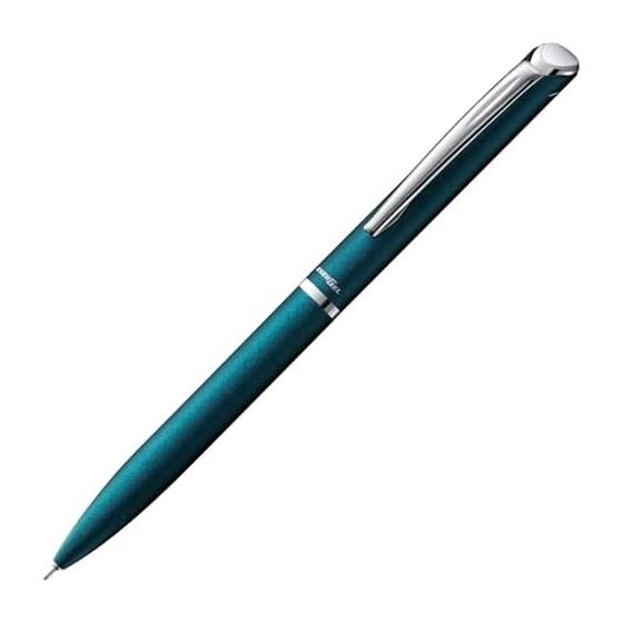 Pentel Ballpoint Pen Gel Ink Energel Philography 0.5mm Turquoise Blue Axis BLN2005S Black