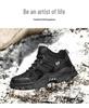 Mid-Top Cotton Outdoor Hiking Shoes - Warm, Unisex, Plus Sizes, Dad Style