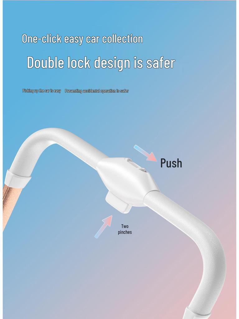 Reversible Baby Stroller: Sit & Lie, Foldable, Lightweight, High Landscape, 0-3 Years, Baby Carriage.