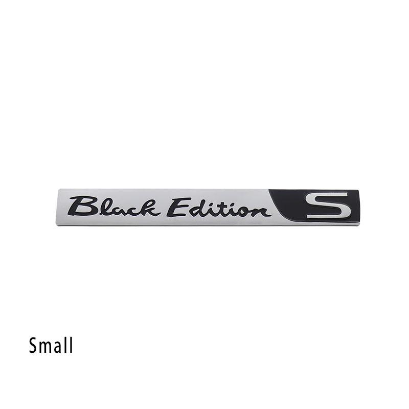 3D Auto Styling Black Edition S für Auto Motorhaube Kotflügel Kofferraum Heckklappe Namensschild Aufkleber Emblem Abzeichen Aufkleber