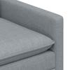 Sofa Light Grey 196 x 81 x 87.5 cm Fabric