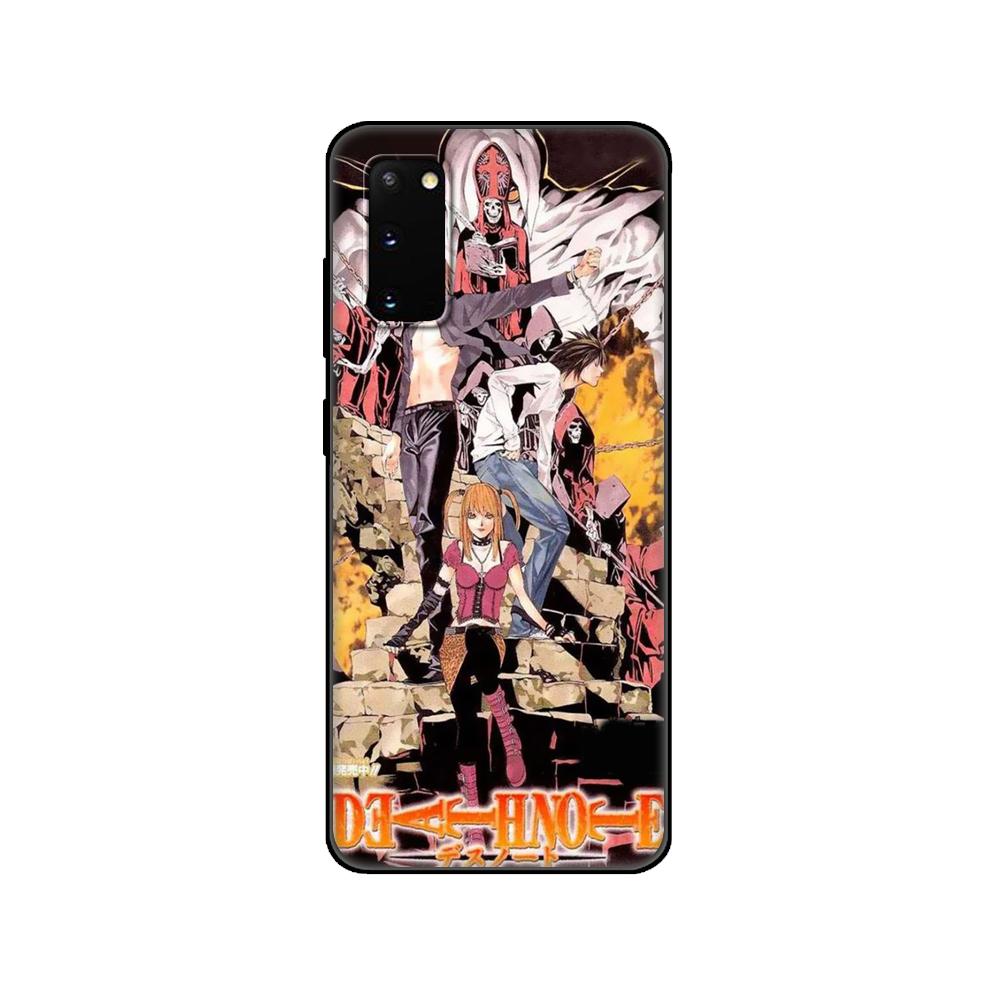 Black tpu Case For Samsung galaxy S20 /S20 PLUS/S20 ultra/S20+ /S20FE back cover Japanese Anime