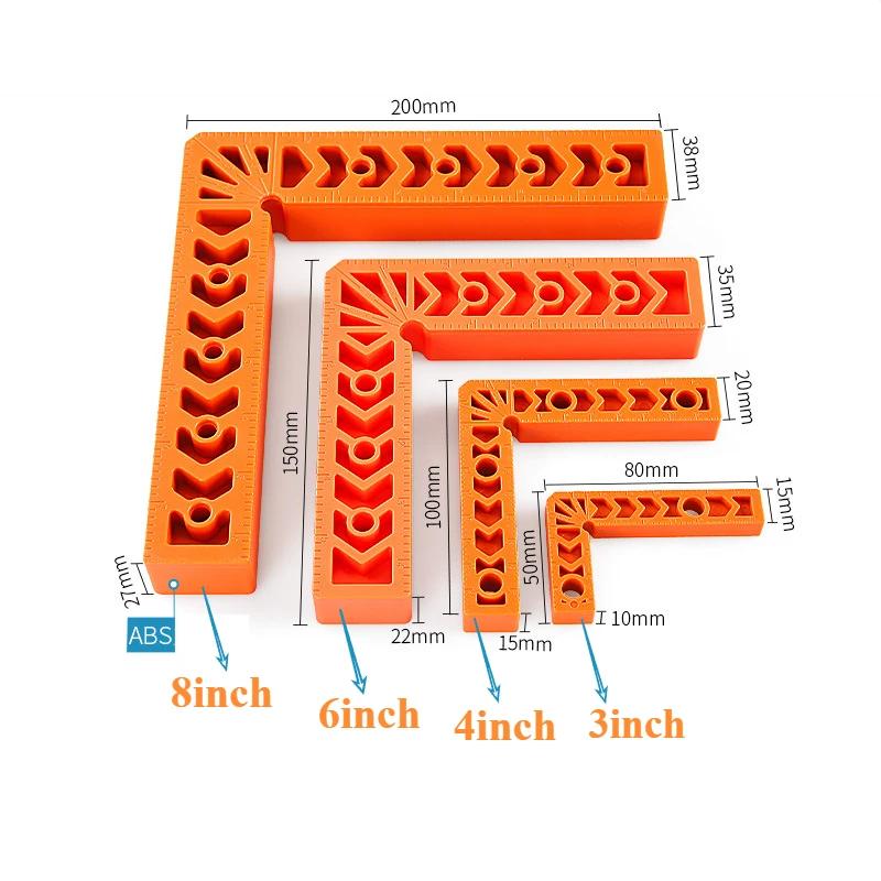 90 Degree Corner Clamp Positioning Squares L-type Right Angle Ruler Clamp Stone Rock Plate Splicing Fixer Woodworking Tool