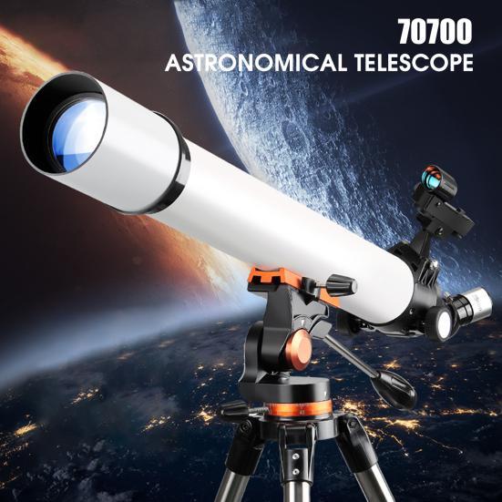 Telescope Large Aperture High Clarity Multipurpose 70/700mm Astronomical Monocular Telescope with Tripod