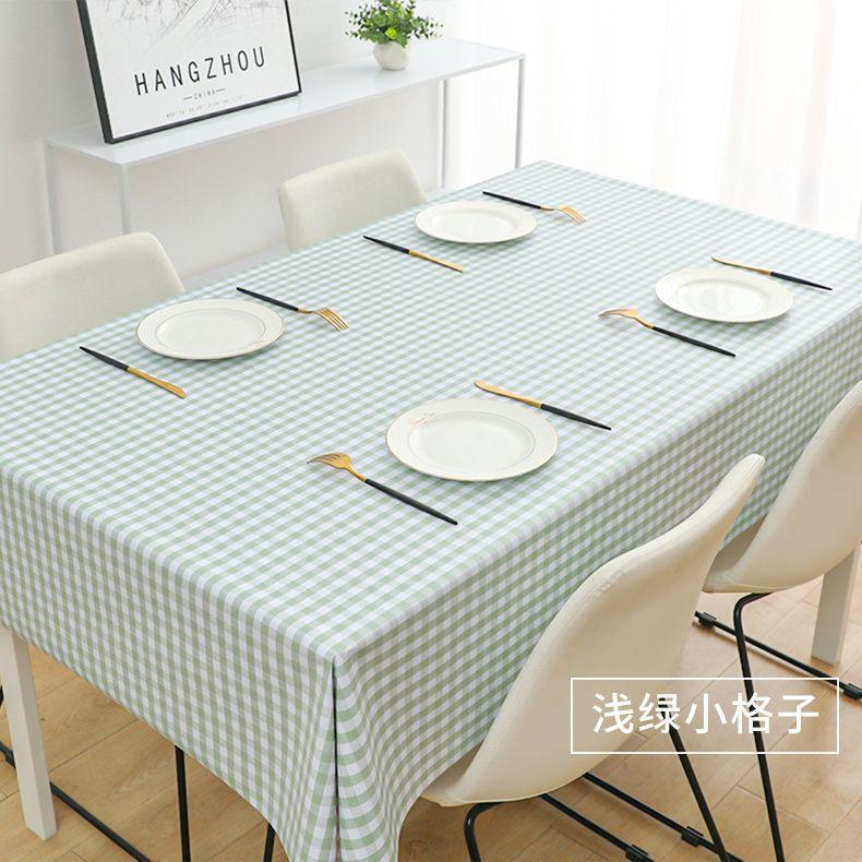 PVC Tablecloth Waterproof and Oil-proof Washable Net Red Desk Cloth Rectangular Dining Table Cloth Coffee Table Placemat