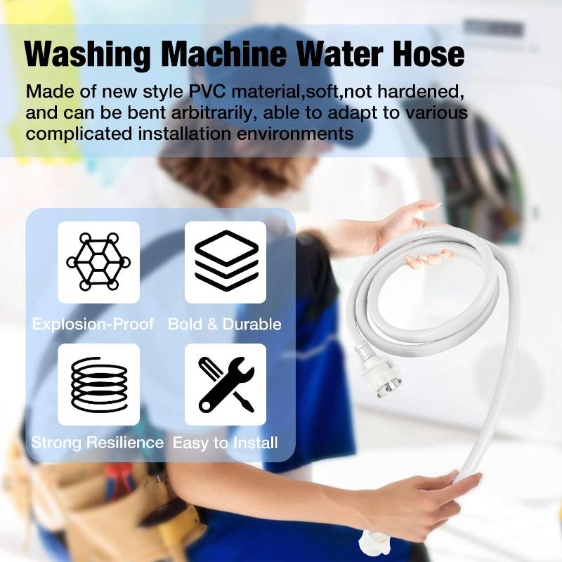 Extend The Inlet Pipe With A Longer Extension Pipe5M Automatic Washing Machine Water Inlet Pipe Optional Hose Extension Tub