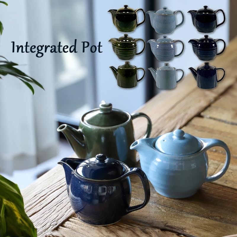 TAMAKI Straight Teapot, Kinyo, 10cm Diameter X 11.5cm Height, 420ml Capacity, Porcelain, Dishwasher Safe, Teapot, Integrated Teapot, T-960813