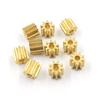 92A 0.5M Copper Gear 9 Teeth 1.98mm (2mm Tight) Steering Pinion UAV Model Toy Accessories Technology Class DIY Model Parts 10PCS