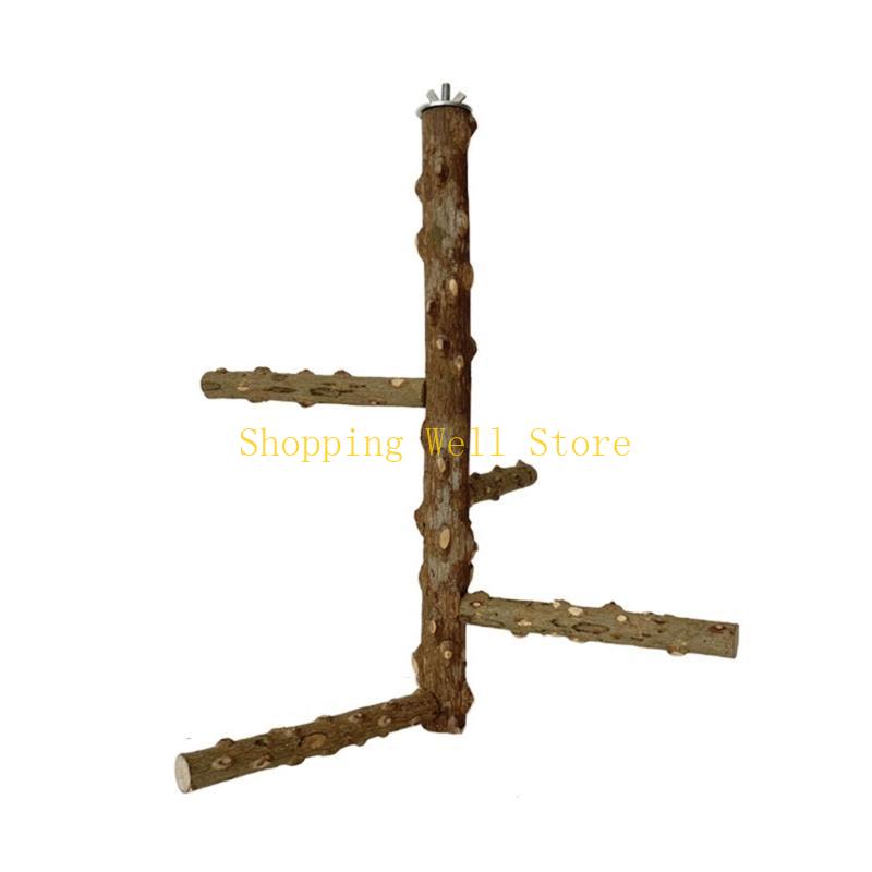 KX4B Interactively Bird Perches Stand Parrots Climbing Stand Chewable Accessory