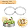 5/6/7/8CM Classic 304 Stainless Steel Mousse Ring Cake Mold With Hole Tart Bottom Tower Fruit Pie Quiches Baking Tool