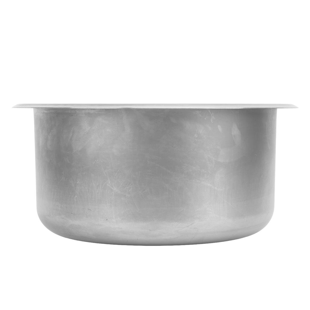 225x120mm 9 Zoll RV Runde Waschbecken Waschbecken 304 Edelstahl mit 40mm Kanalisation Outlet für Boot Carava