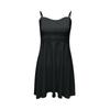 Fashionable Women's Sleeveless Hollow Waist Lace Stitching Sling Sexy Dress
