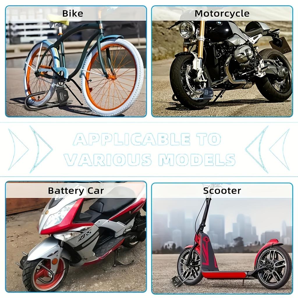 Adjustable Shackle Lock U-Shape Shackle U-Lock Bicycle Lock Fits Most Pins Ideal for Indoor and Outdoor Use (Black)