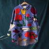 Langarmshirt mit 5 Knöpfen, Cardigan-Bluse, Damen-Top - Trendig und Modisch