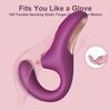 Clitoral Sucking Vibrator for Women, 2-in-1 G Spot Sucker & Dildo Vibrators with 10 Suctions & Vibrations, Waterproof Flexible Finger Anal Nipple