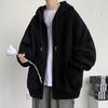 Men's Spring/Autumn Hooded Cardigan Sweatshirt - Casual Loose Fit American Style Sportswear.
