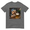 Yorkie Drinking Beer Funny Dog Meme TShirt