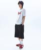 RAIMENT Big Patch Bermuda Wide Elastic Sweatpants_Black