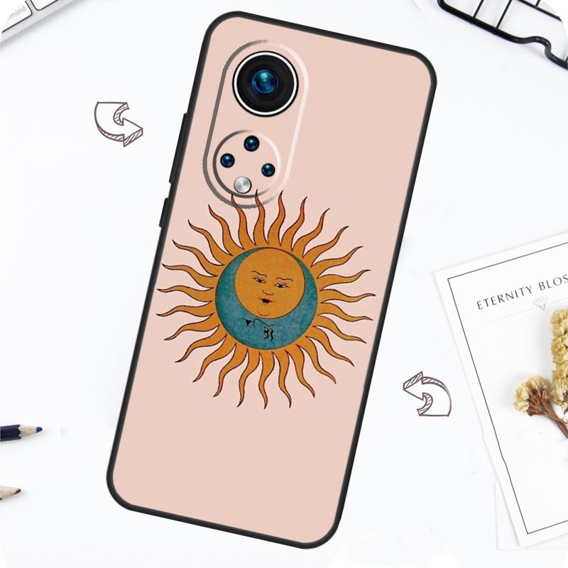 Vintage Moon and Sun Stars Case For Honor Magic 7 Lite 5 6 Pro Honor 200 50 70 90 Lite X8b X9a X8a X8 X9 X9c X9b Cover