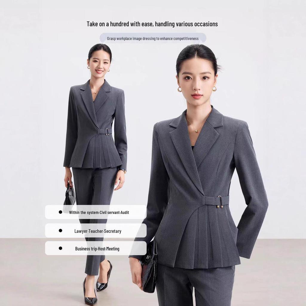 2025 Women's Premium Suit Set: Sleek Design for Professional Reception Workwear