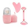 1 Set Silicone Facial Ice Roller Massager, Reusable Face Lifting Tool for Skin Tightening & Relaxing