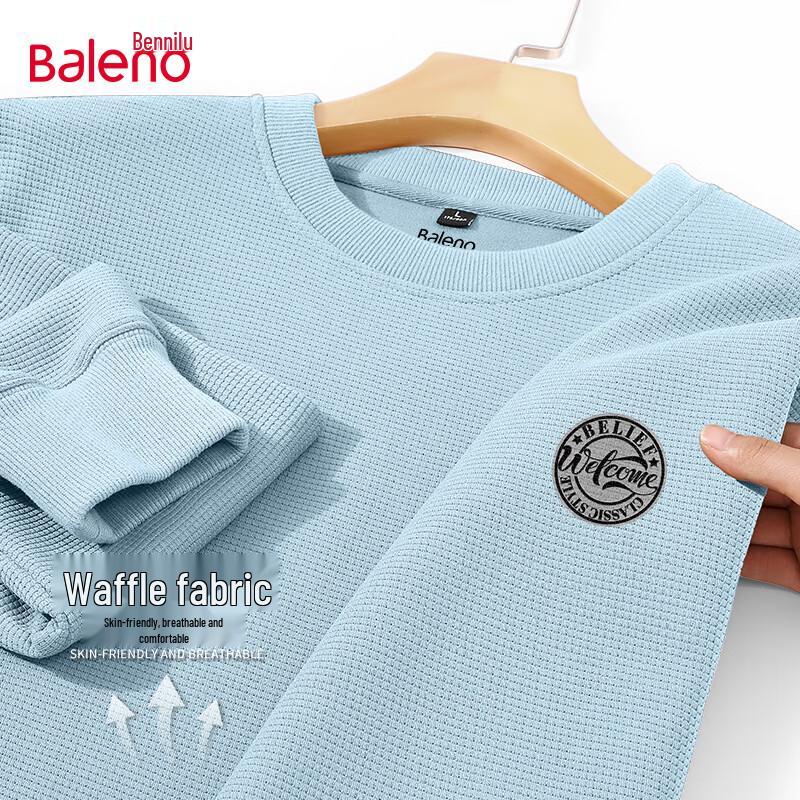 Baleno Men's Waffle Knit Pullover Sweatshirt