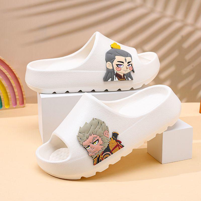 

And Flexible Fun Eva Childrens House Slippers For All Ages With Cartoon Character Prints White,3031