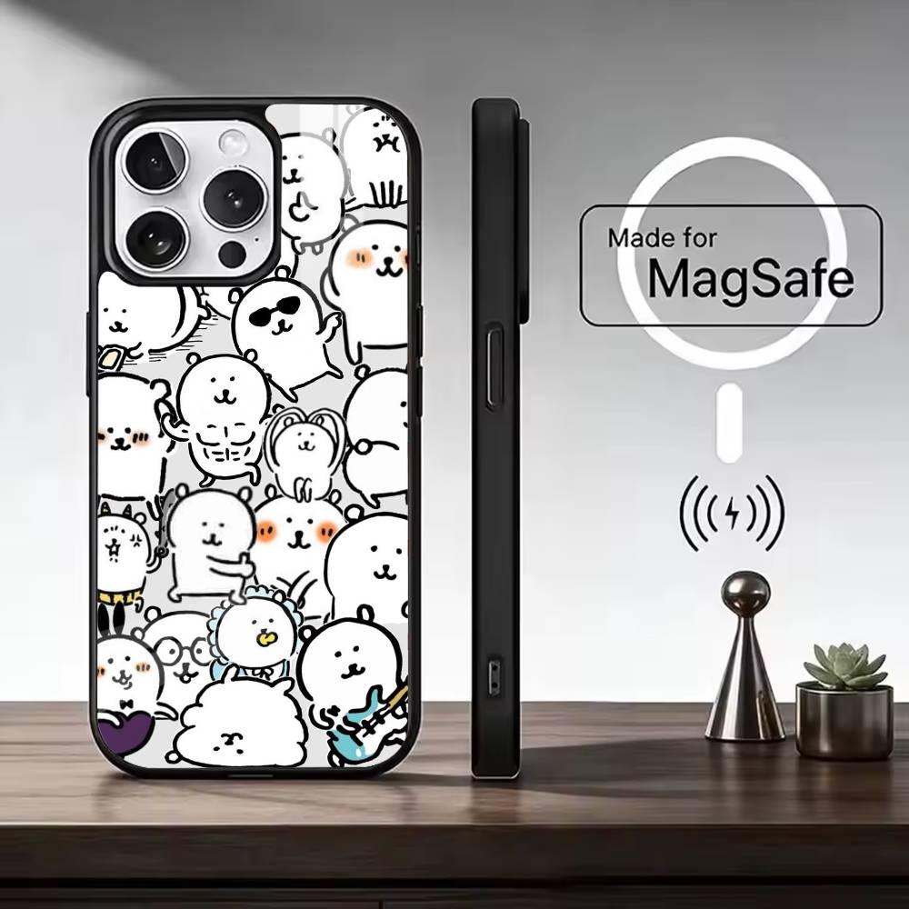 

Funny Cartoon J-Joke B-Bear Phone Case For iPhone17,16,15,14,13,12,11 Plus,Pro Magnetic For Magsafe Wireless Charging iPhone15