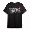 Women's Oversize T-Shirt Dont Be Afraid To Bloom Differently Floral Design Tee